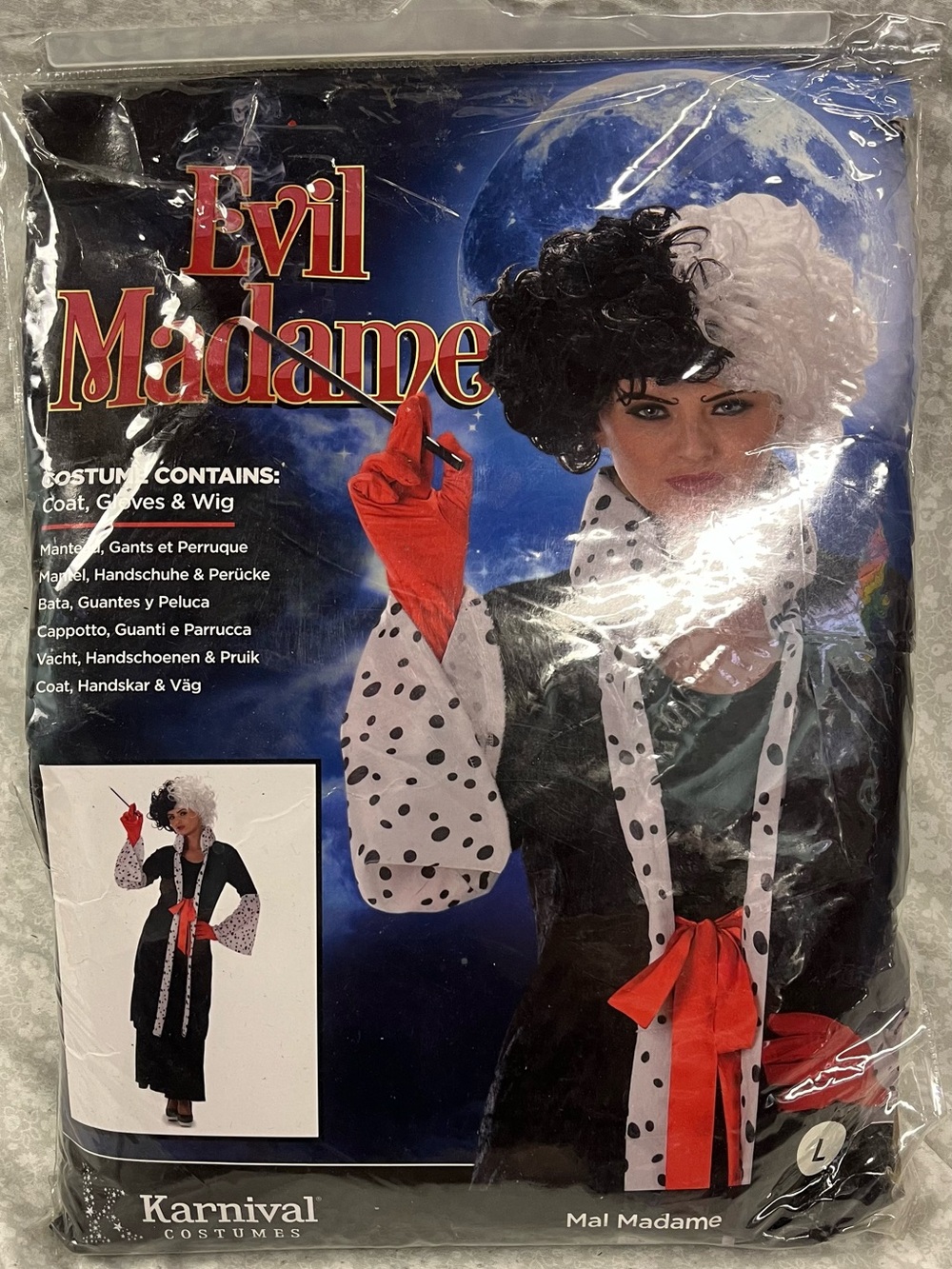 NEW Cruella Deville Inspired Costume